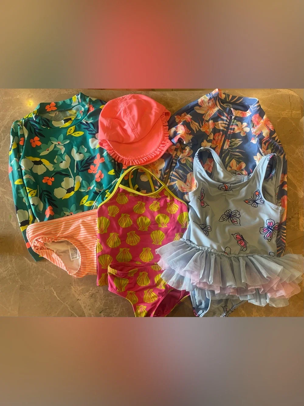 Girls Swimsuit Bundle 2T, 3T and 5T